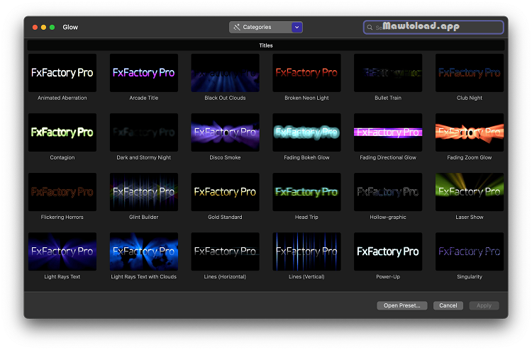 FxFactory Pro macOS Free Download