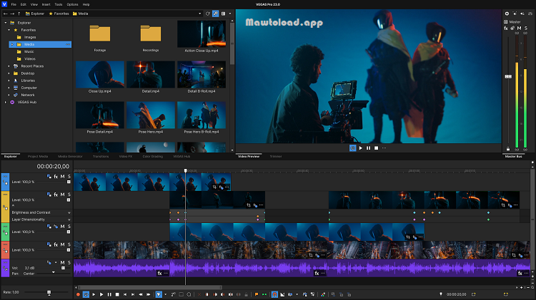 Vegas Pro Video Editing Software Free Download