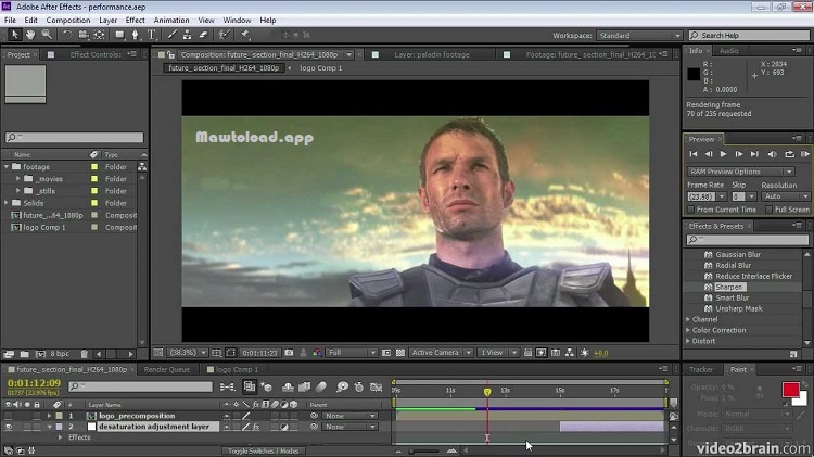 Adobe After Effects CS6 หน้าต่าง Composition และ Timeline สำหรับสร้างโมชั่นกราฟิก