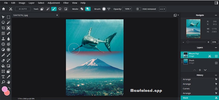 Pixlr Editor เครื่องมือแต่งภาพออนไลน์พร้อมฟีเจอร์ AI และเลเยอร์