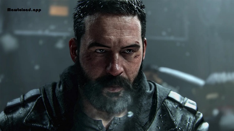 มุมมองบุคคลที่หนึ่งขณะเล็งปืน Assault Rifle เข้าปะทะศัตรูบนแผนที่ Multiplayer พร้อม HUD แสดงข้อมูลการต่อสู้