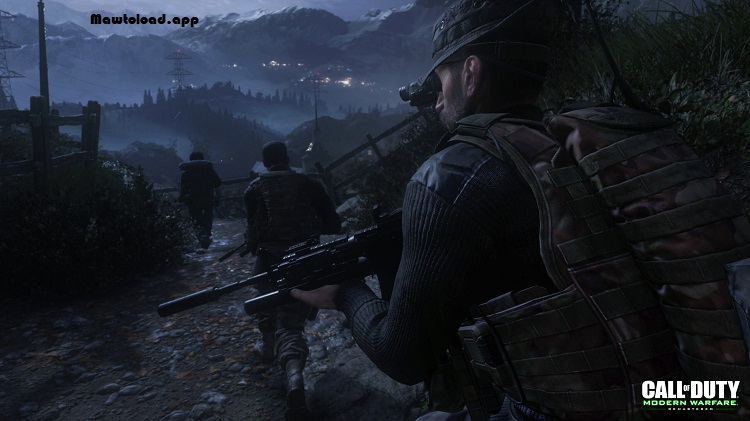 หน้าจอ Multiplayer ของ Call of Duty Modern Warfare Remastered พร้อมอาวุธและตัวเลือก Loadout