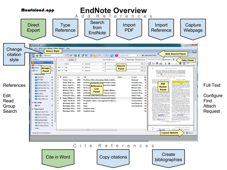 การแทรก Citation จาก EndNote ลงใน Microsoft Word พร้อมบรรณานุกรมที่ปรับรูปแบบตามมาตรฐานการอ้างอิงที่เลือก